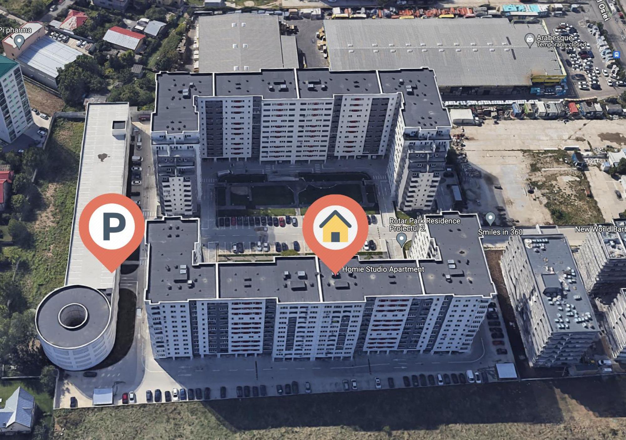 Homie Studio Apartment - Private Parking - Self Check-In Bucarest Esterno foto
